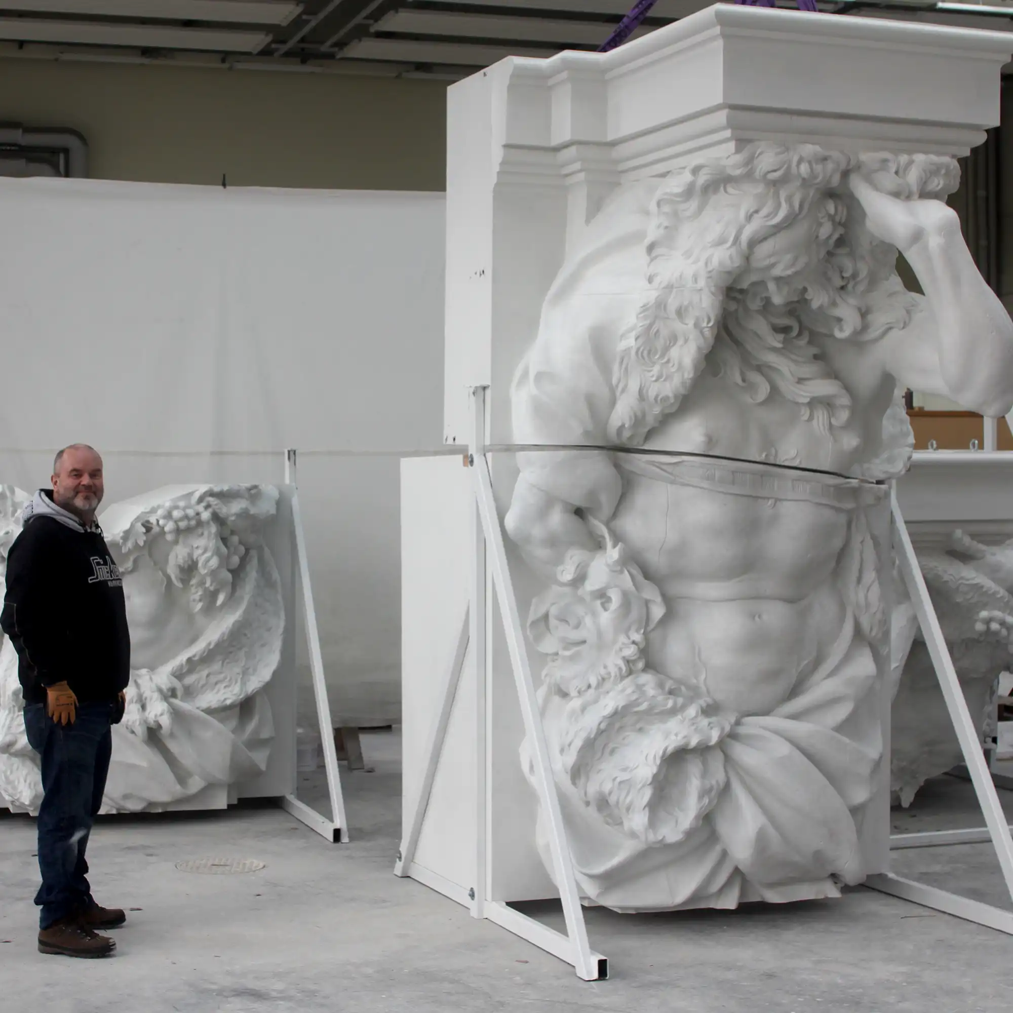 3D-Druck von Bildhauervorlagen am Humboldtforum Berlin