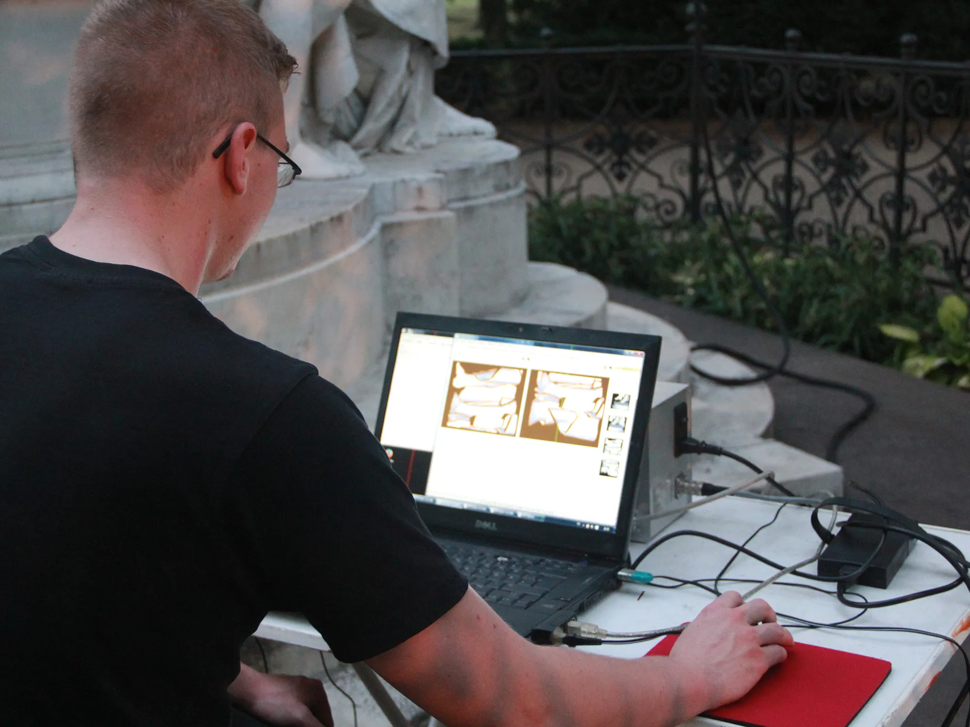 Goethe-Denkmal - 3D-Scannen und Kontrolle auf Vollständigkeit