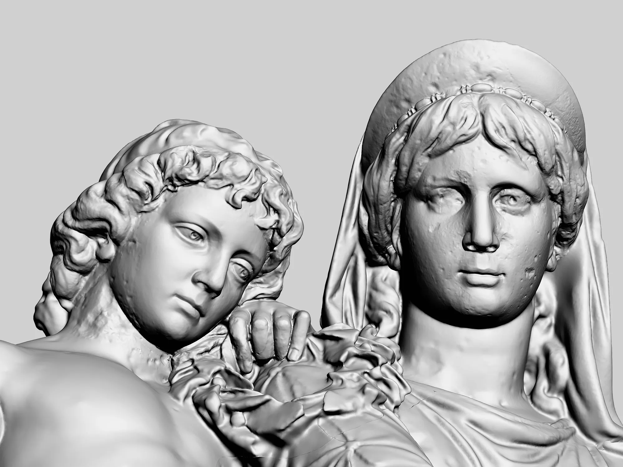 Goethe-Denkmal - Ausgabe von Teilmodellen