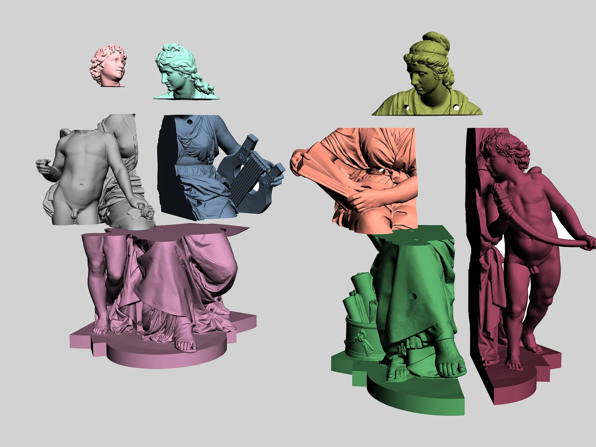 Goethe-Denkmal - Datenvorbereitung für den 3D-Druck