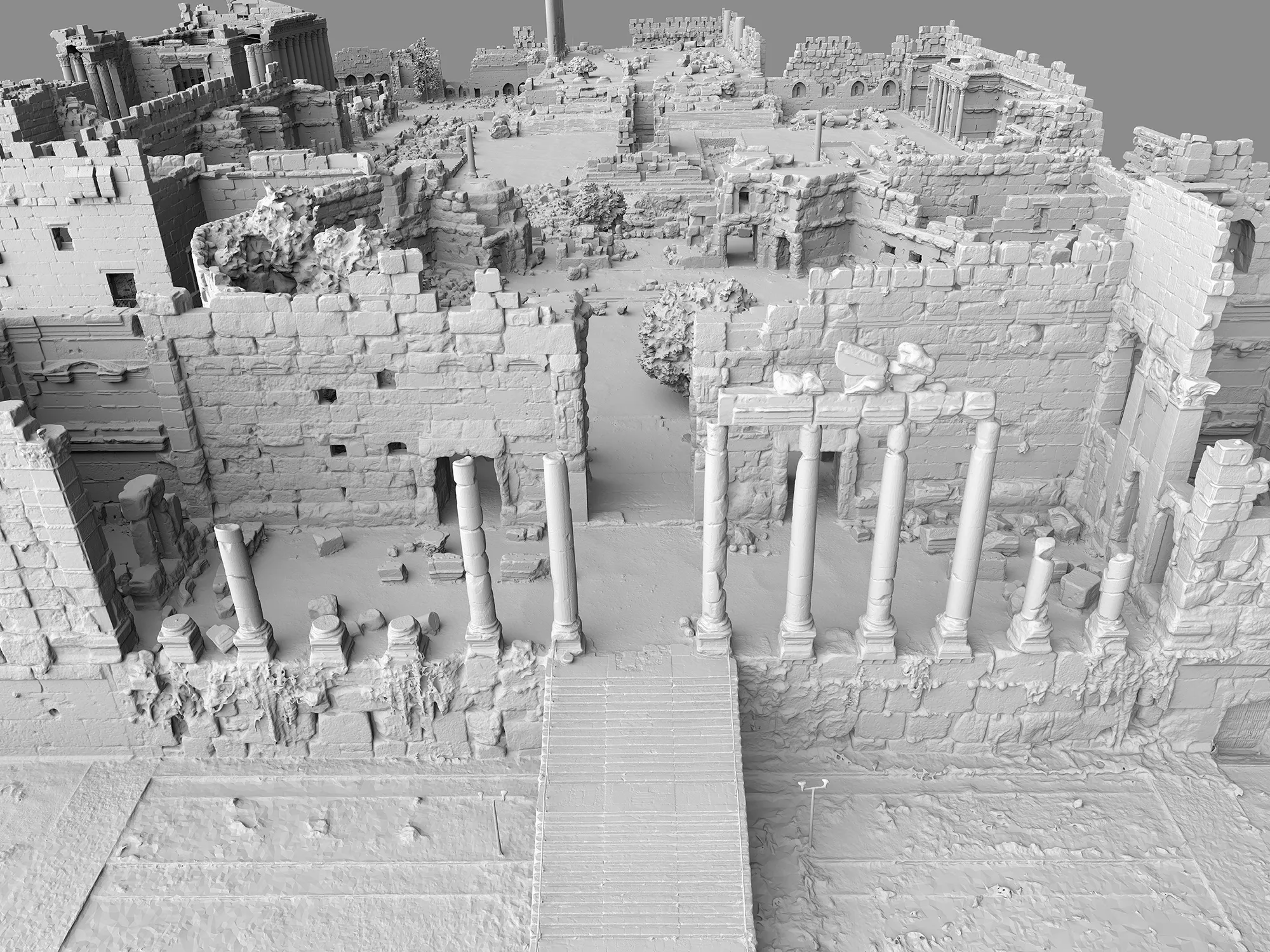 Baalbek (Libanon) - 3D-Modell große Tempelanlage