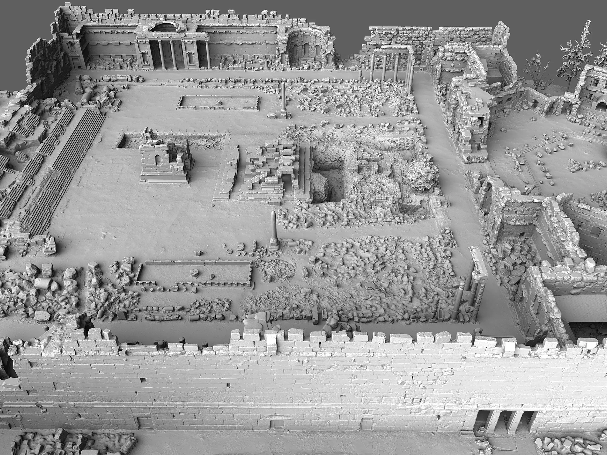 Baalbek (Libanon) - 3D-Modell große Tempelanlage