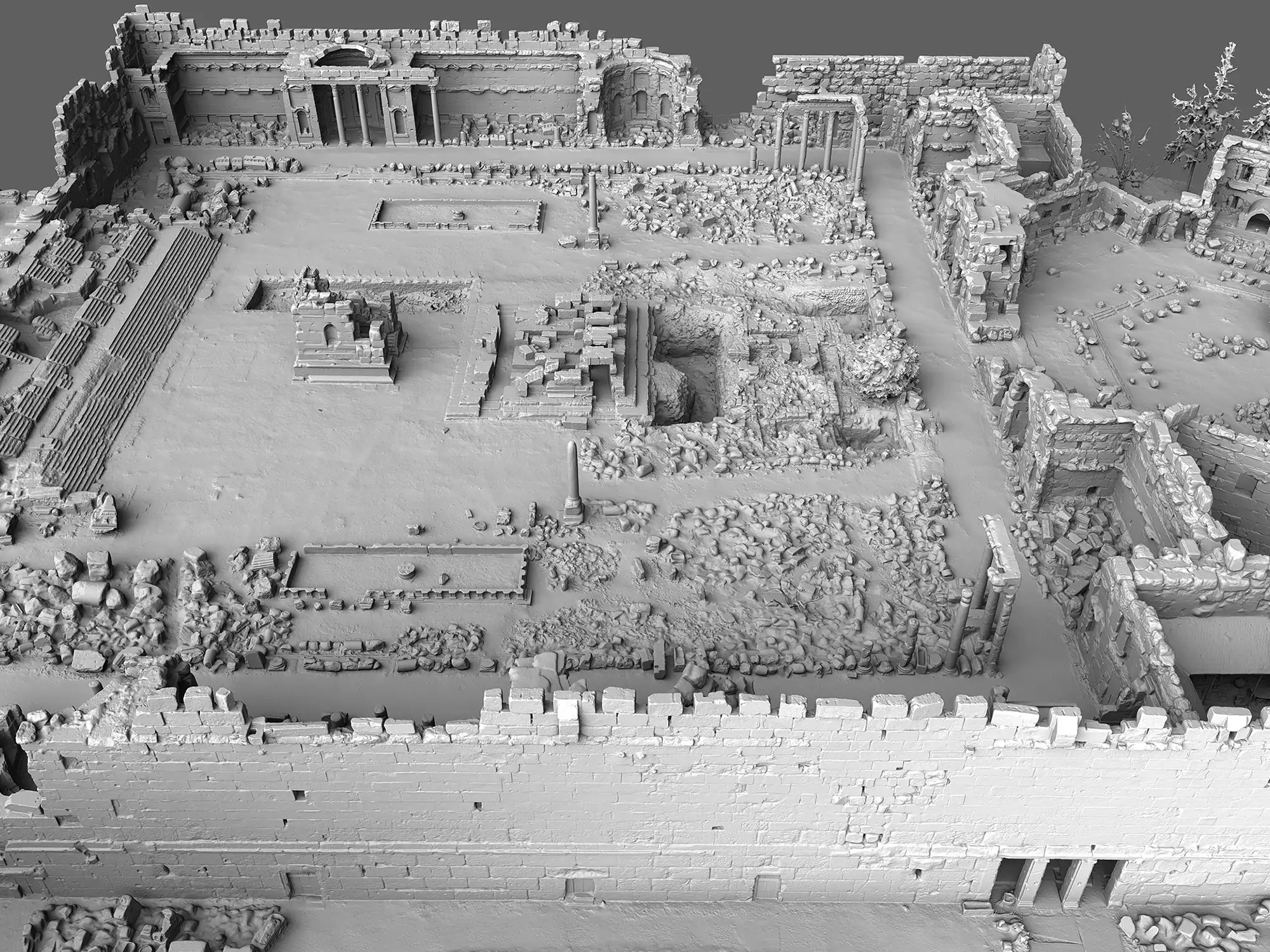 Baalbek (Libanon) - 3D-Modell große Tempelanlage