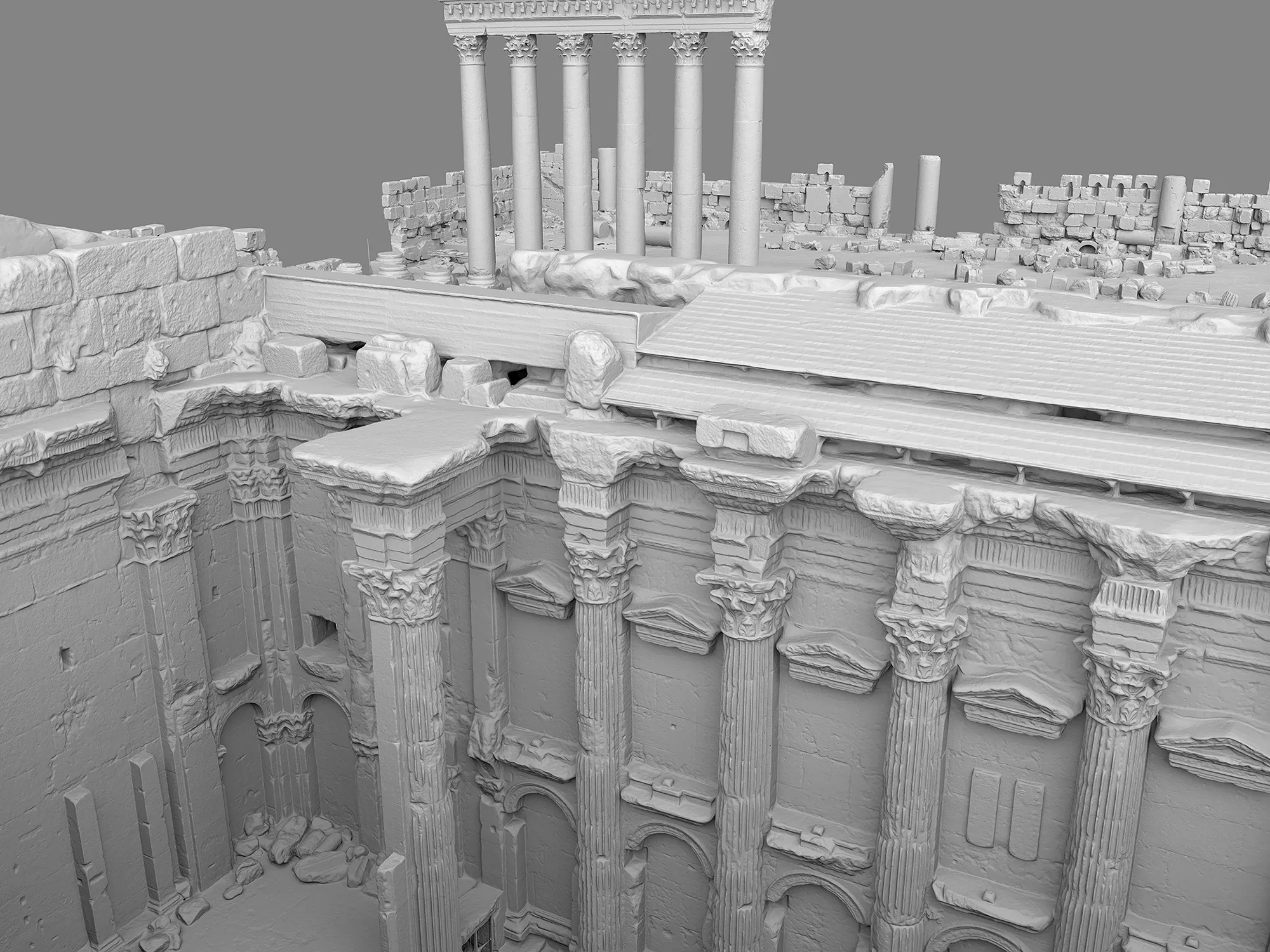 Baalbek (Libanon) - 3D-Modell Bacchustempel Baalbek