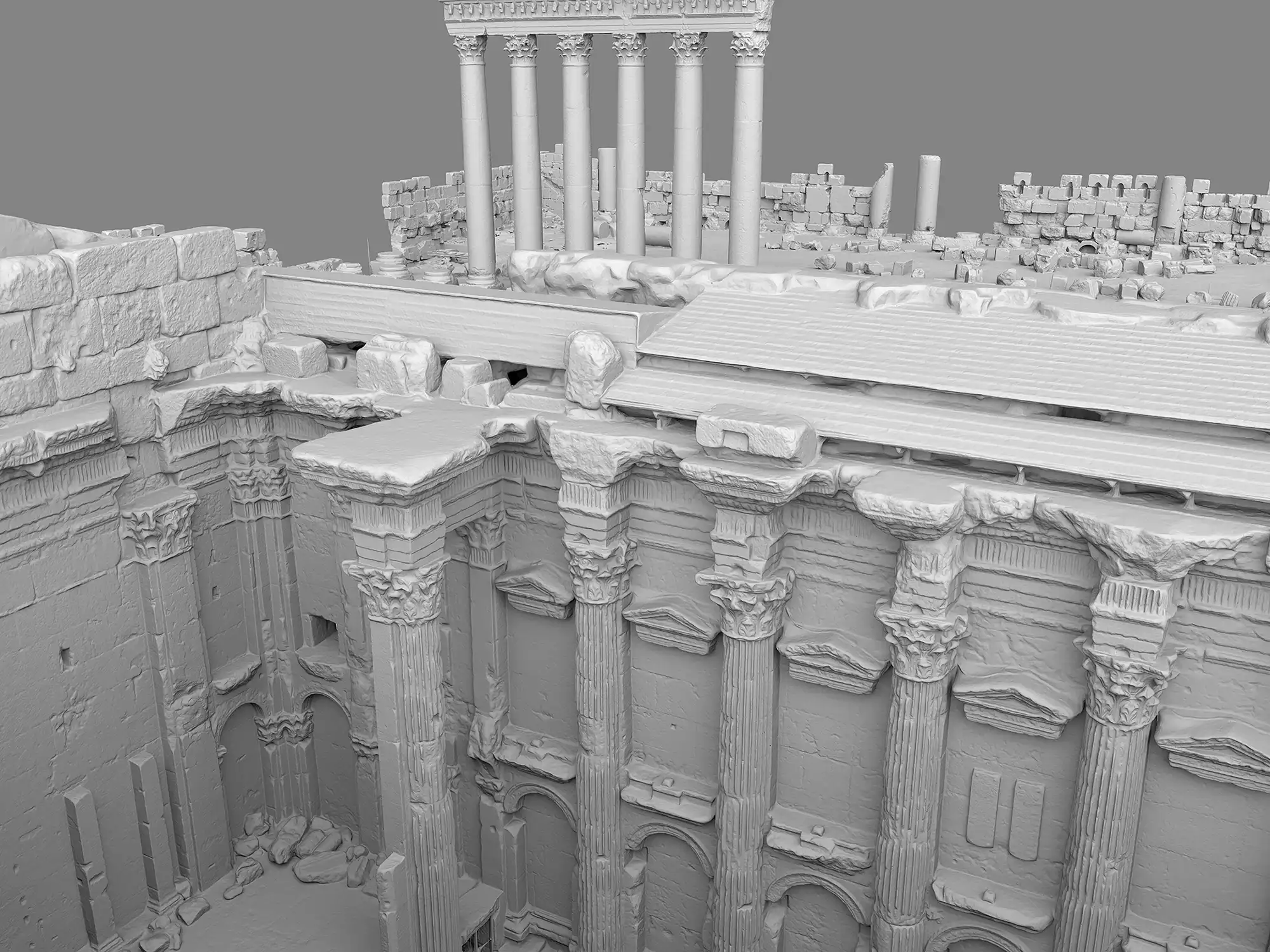 Baalbek (Libanon) - 3D-Modell Bacchustempel Baalbek