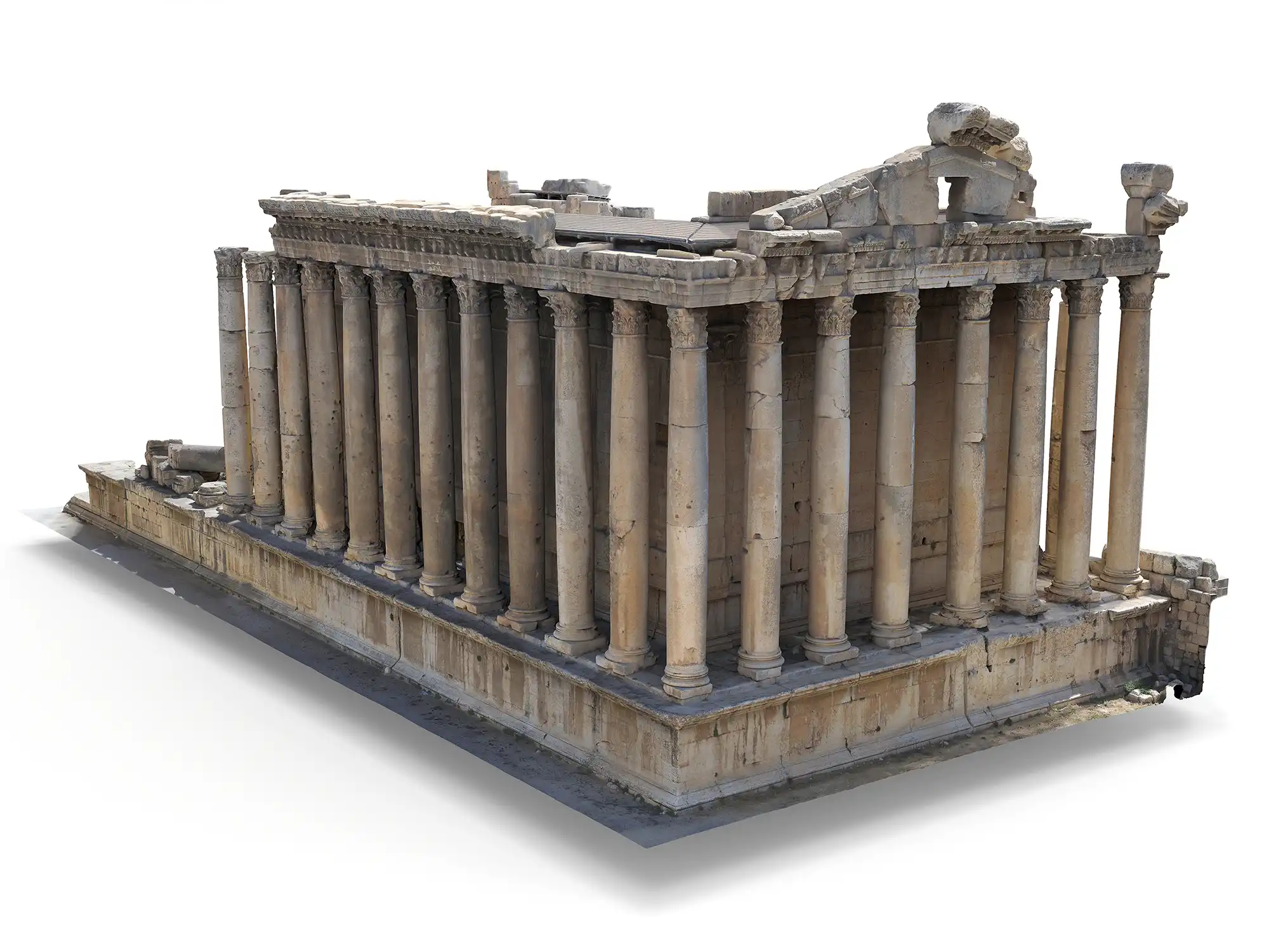 Baalbek (Libanon) - Standpunkte Laserscanner