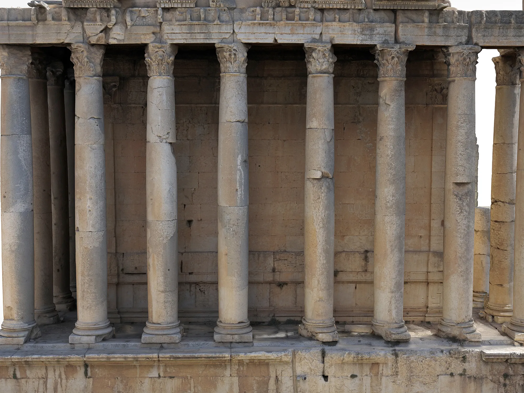 Baalbek (Libanon) - Grafik 3D-Modell Bacchustempel Baalbek