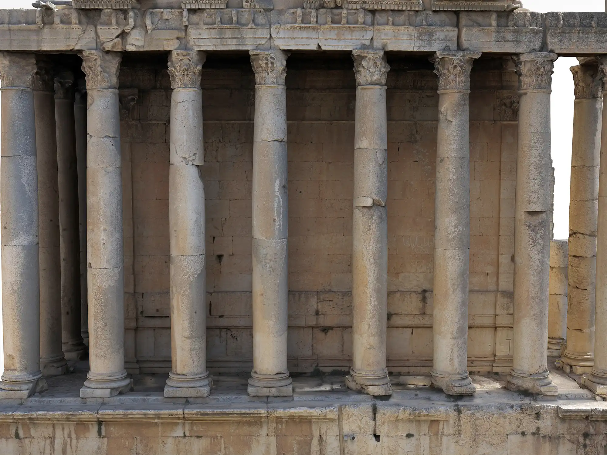 Baalbek (Libanon) - Grafik 3D-Modell Bacchustempel Baalbek