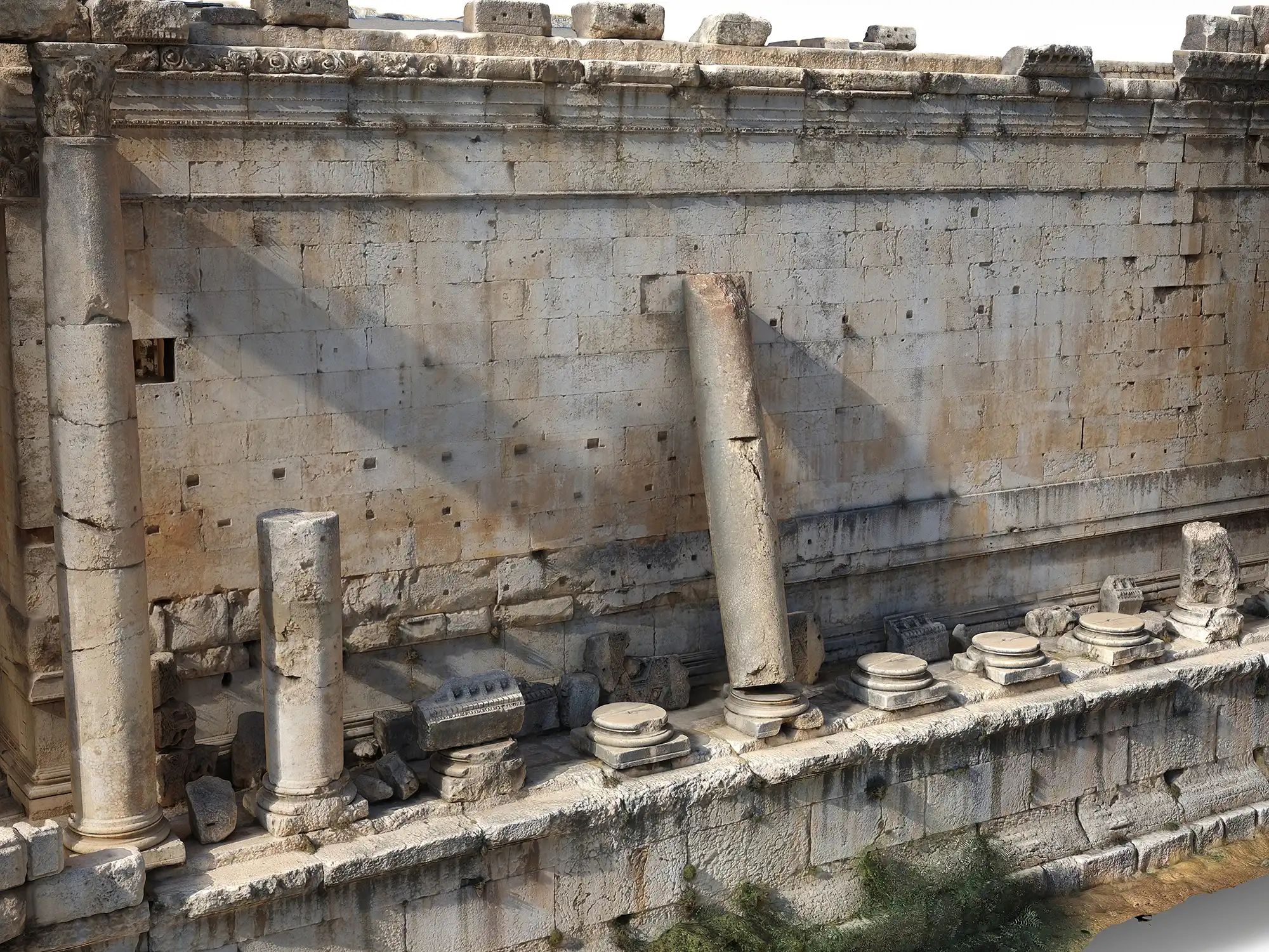 Baalbek (Libanon) - Grafik 3D-Modell Bacchustempel Baalbek
