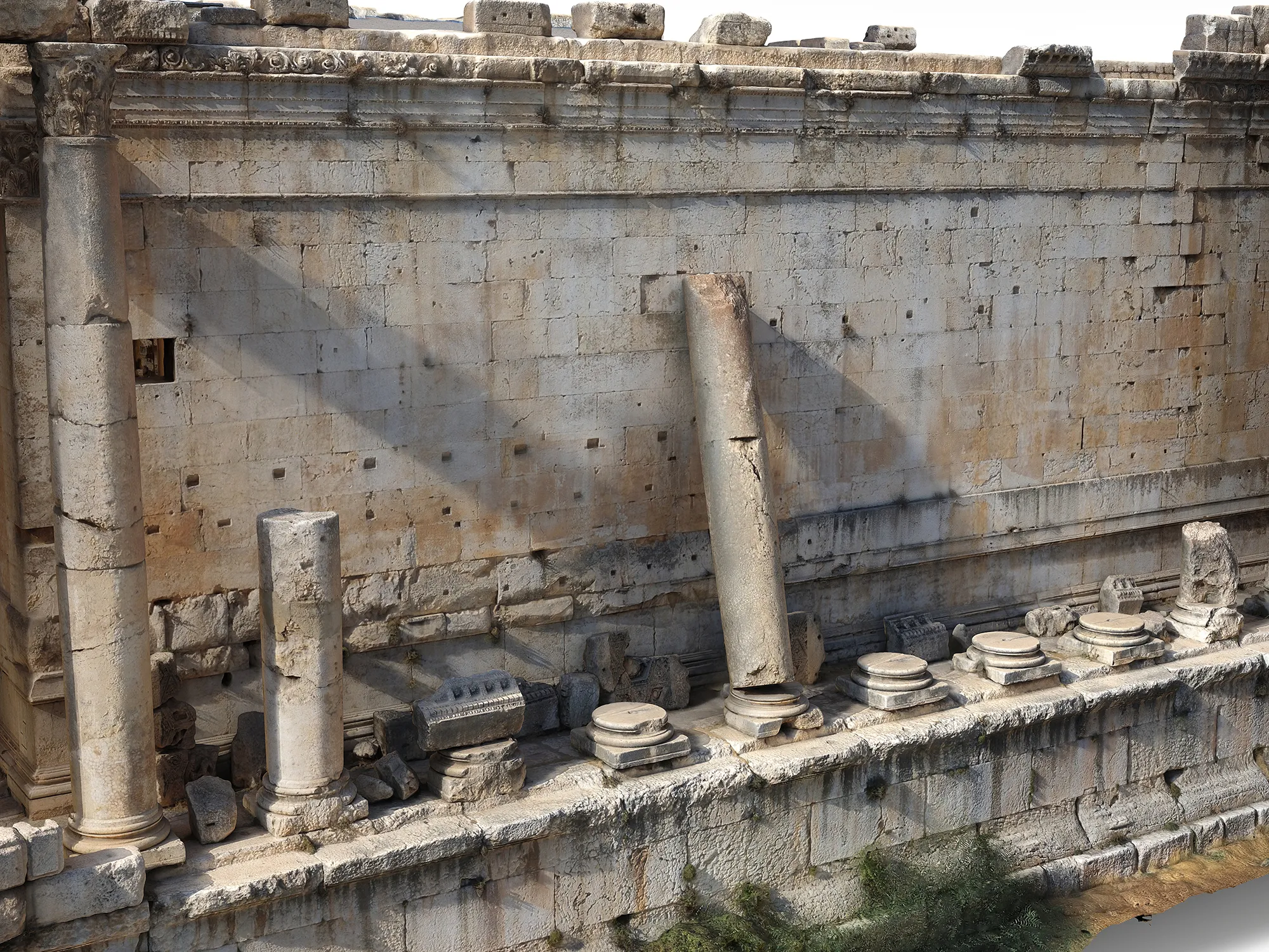 Baalbek (Libanon) - Grafik 3D-Modell Bacchustempel Baalbek