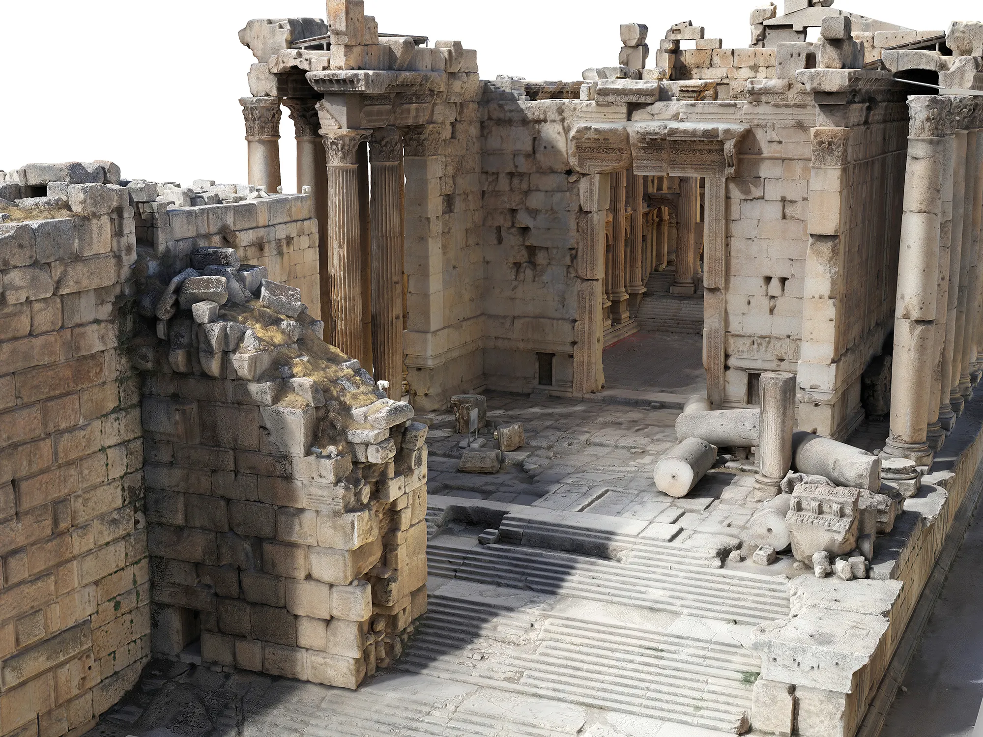Baalbek (Libanon) - Grafik 3D-Modell Bacchustempel Baalbek