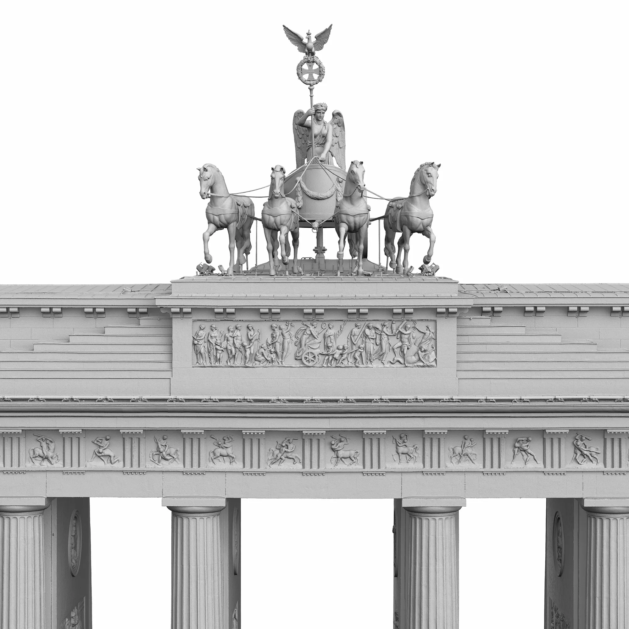 Brandenburger Tor - Ausgabe eines komplexen 3D-Modells des Brandenburger Tores