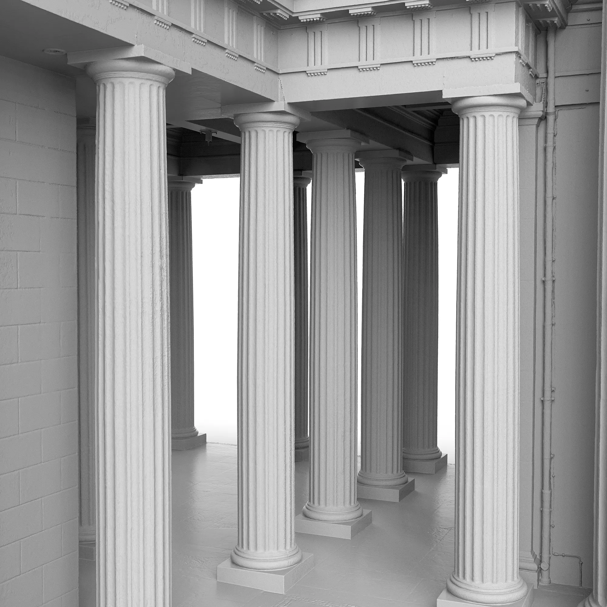Brandenburger Tor - Ausschnitt 3D-Modell Brandenburger Tor