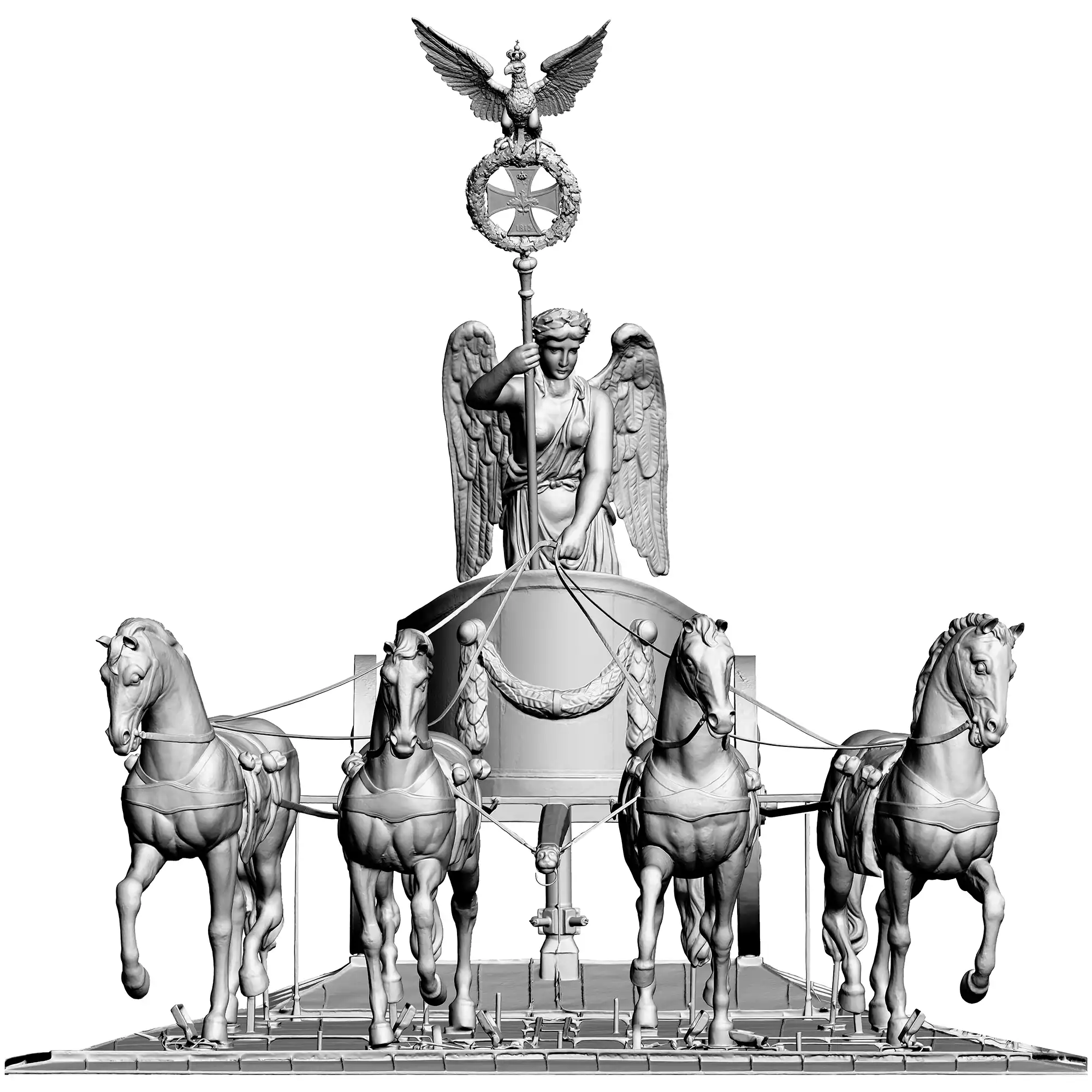 Brandenburger Tor - maßstabstreue Messbilder der Quadriga