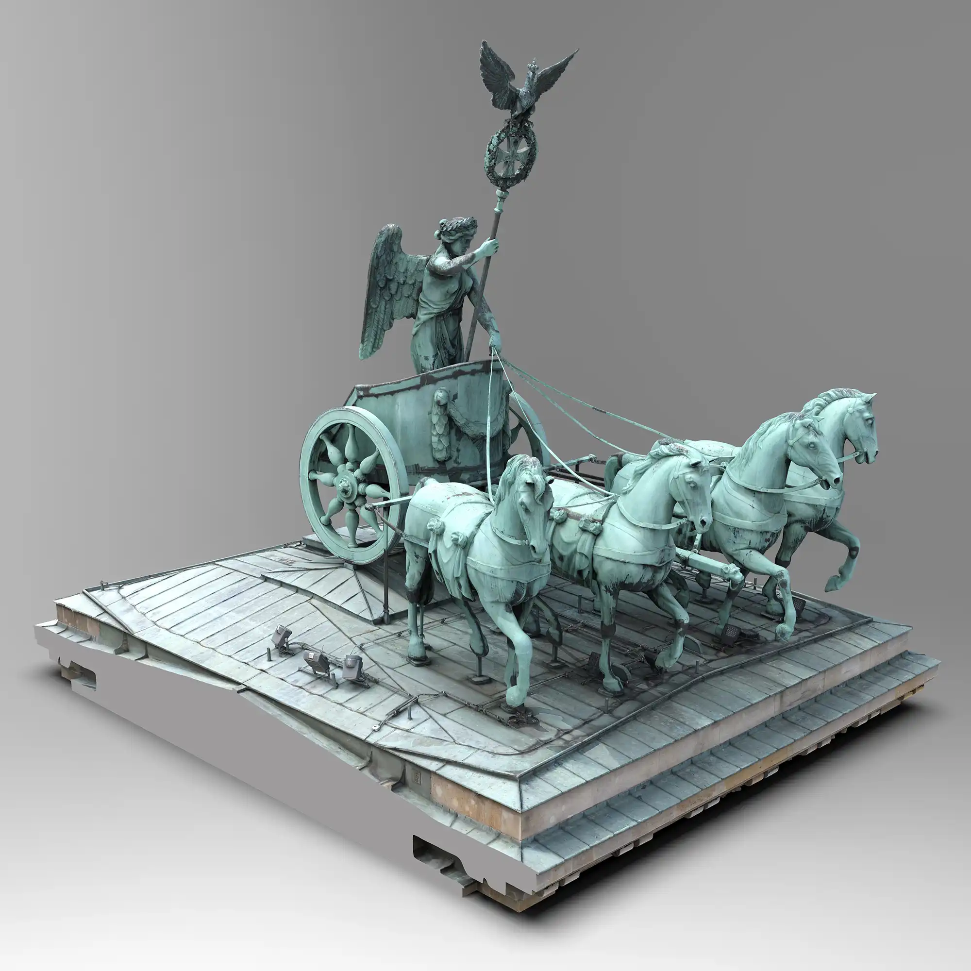 Brandenburger Tor - fotorealistisches 3D-Modell der Quadriga