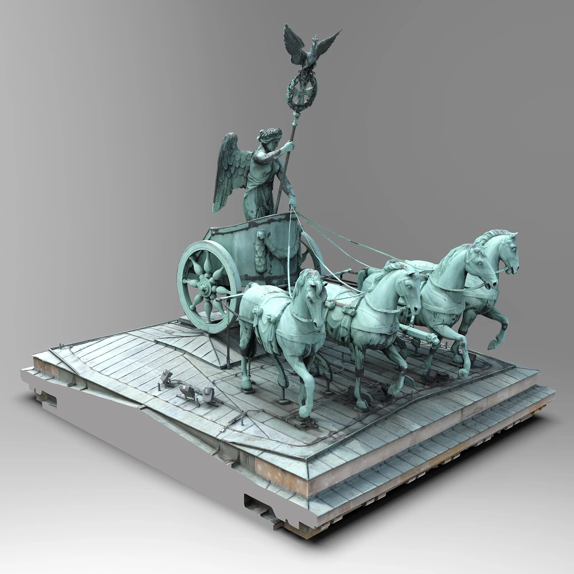 Brandenburger Tor - fotorealistisches 3D-Modell der Quadriga