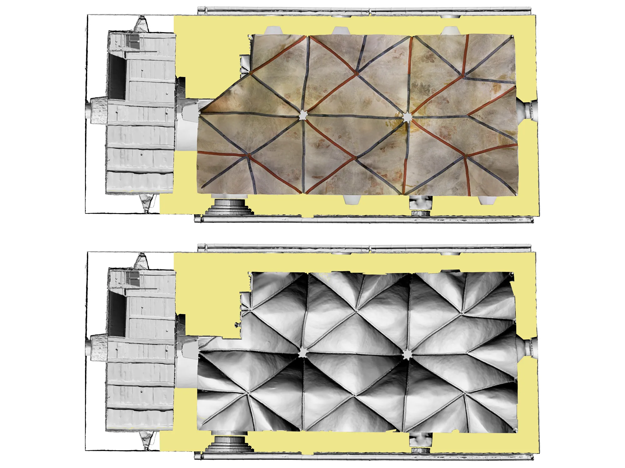 Dorfkirche Alt-Buckow - Messbild des Deckenspiegels und Erstellung von Architekturplänen