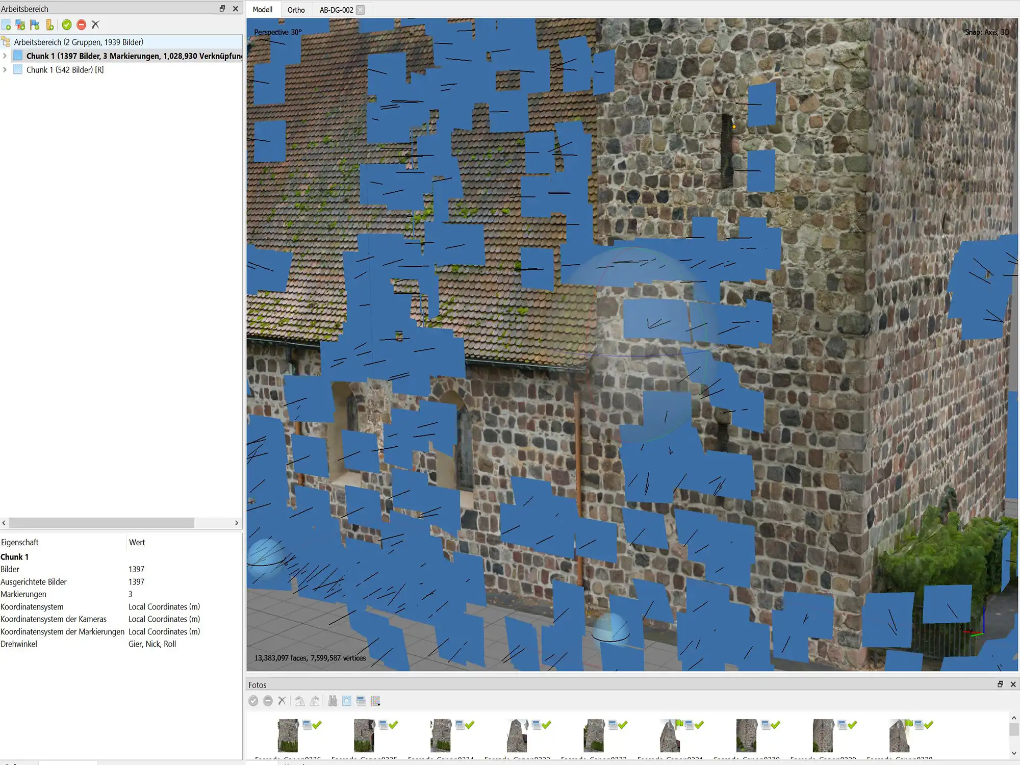 Dorfkirche Alt-Buckow - Verknüpfung von Laserscanning und Fotogrammetrie