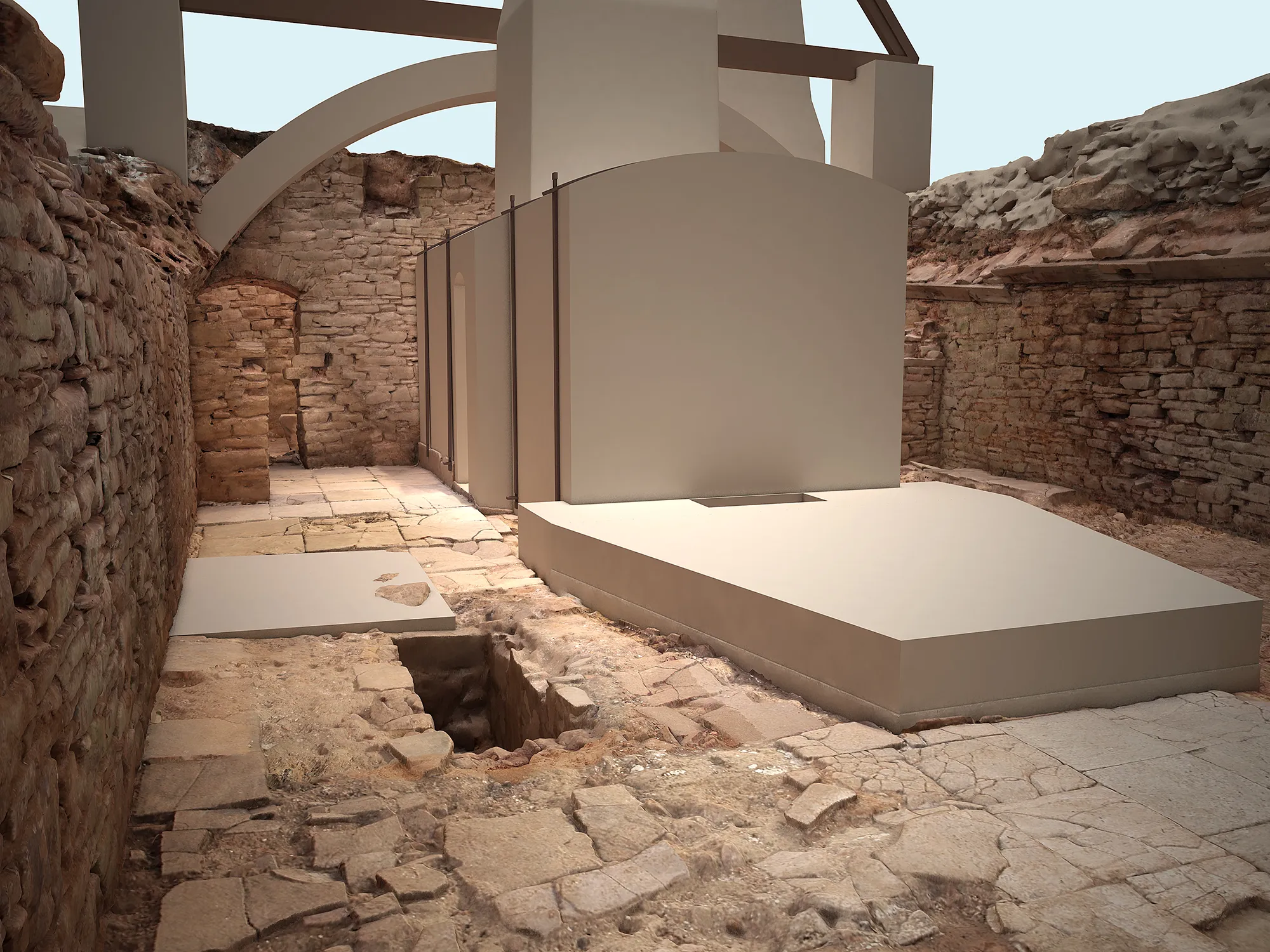 Porzellanbrennöfen im Fürstenberger Schloss - virtuelle 3D-Rekonstruktion der Brennöfen