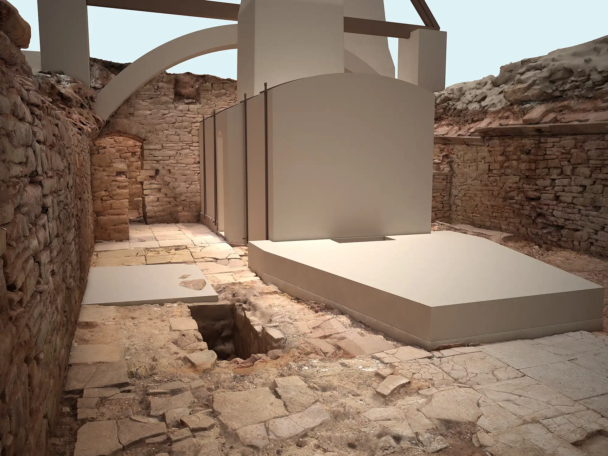 Porzellanbrennöfen im Fürstenberger Schloss - virtuelle 3D-Rekonstruktion der Brennöfen