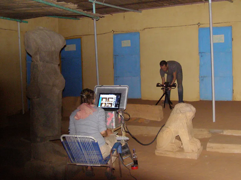 Naga-Funde - 3D-Scannen vor Ort in Naga (Sudan)
