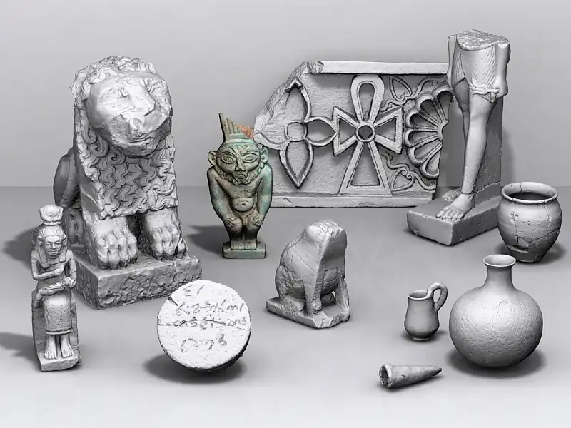Naga-Funde - 3D-Digitalisierung von über 450 Kleinfunden