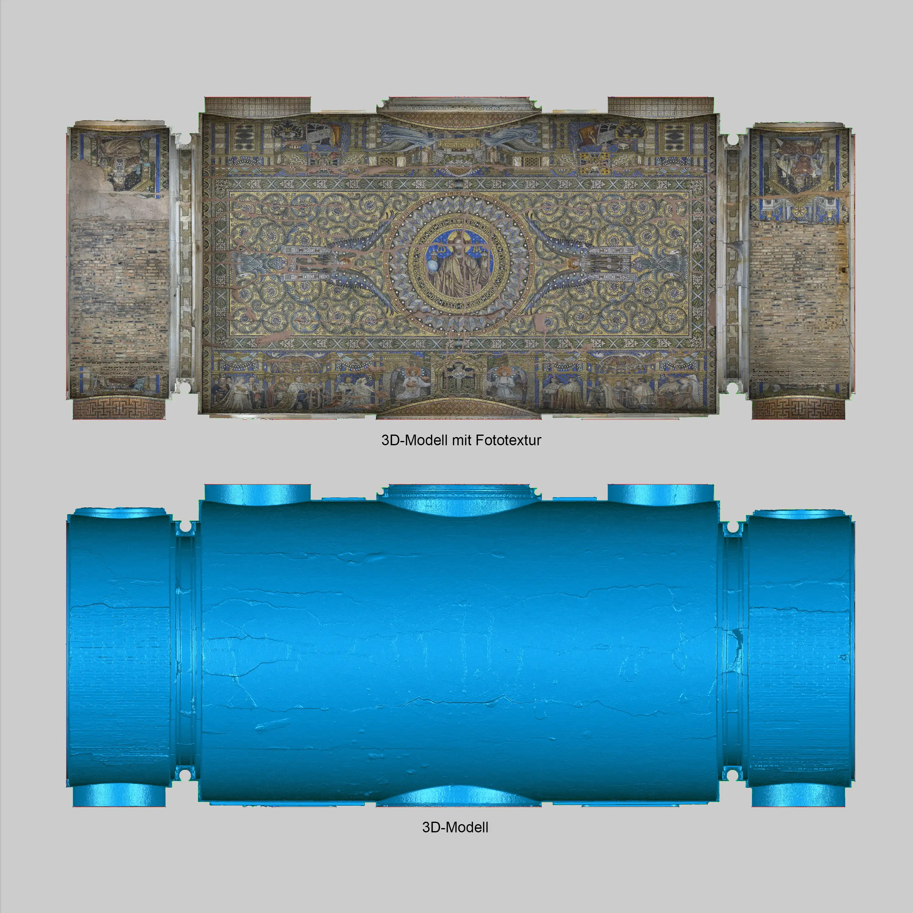 Gedenkhalle Kaiser-Wilhelm-Gedächtniskirche - Ausgabe eines fotorealistischen 3D-Modells zur Objektsicherung