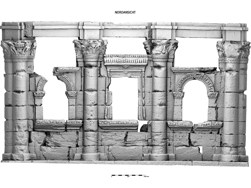 Naga - Hathorkapelle (Sudan) - Ausgabe von CAD-Plänen und Messbildern