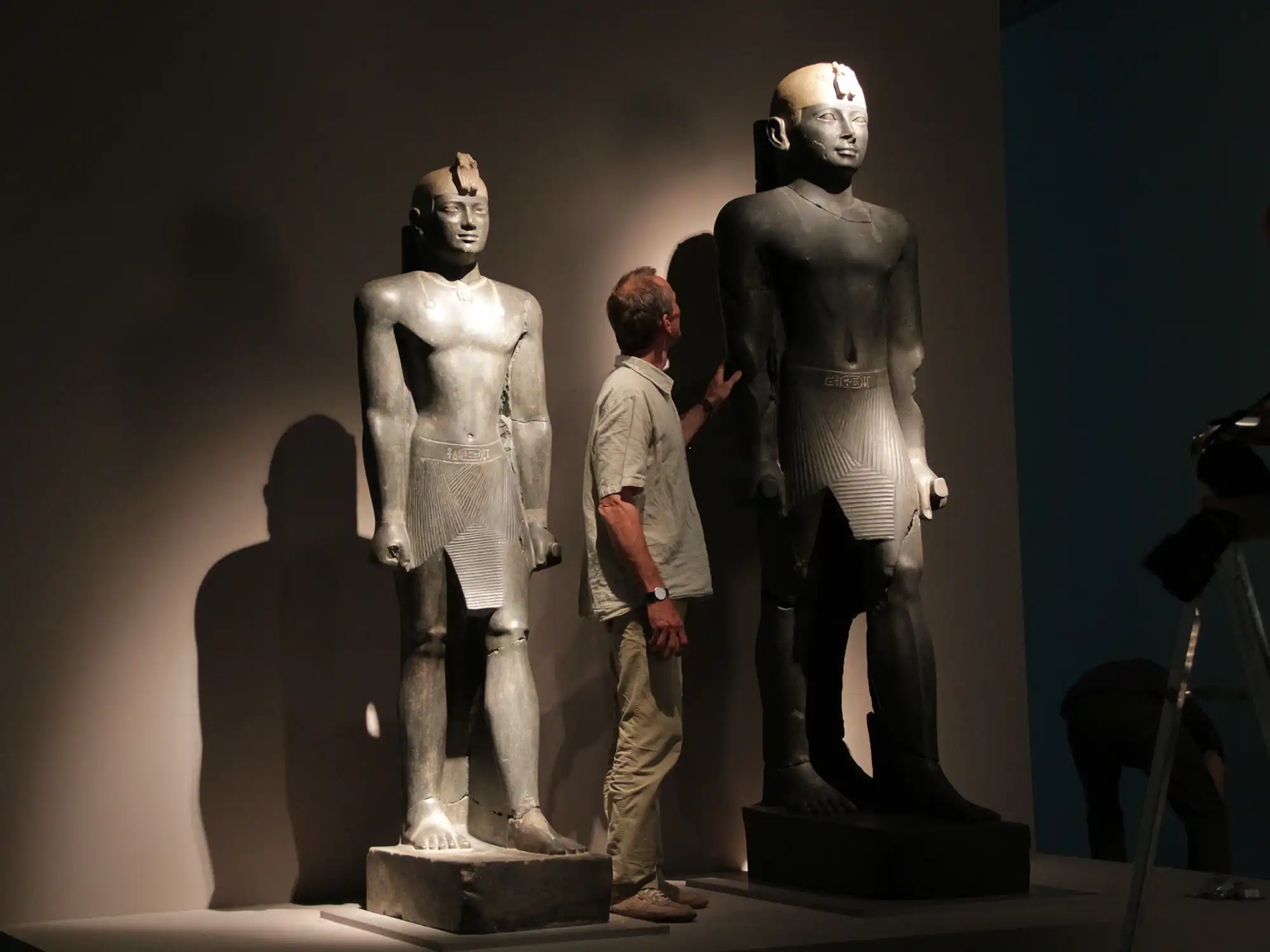 Kerma-Sudan - Aufbau der Repliken im Museum Neuchâtel in der Schweiz