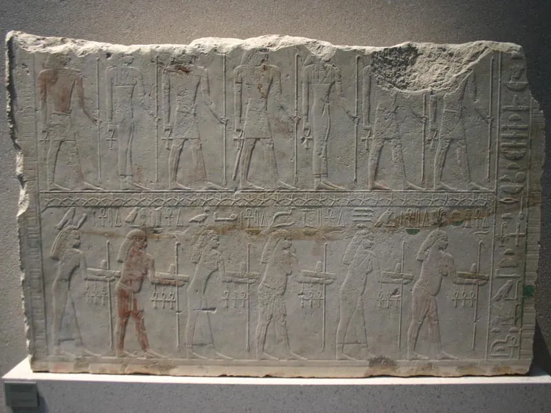 Sahure Ausstellung, Liebieghaus – Frankfurt am Main - Relief Nilgötter im Neuen Museum Berlin