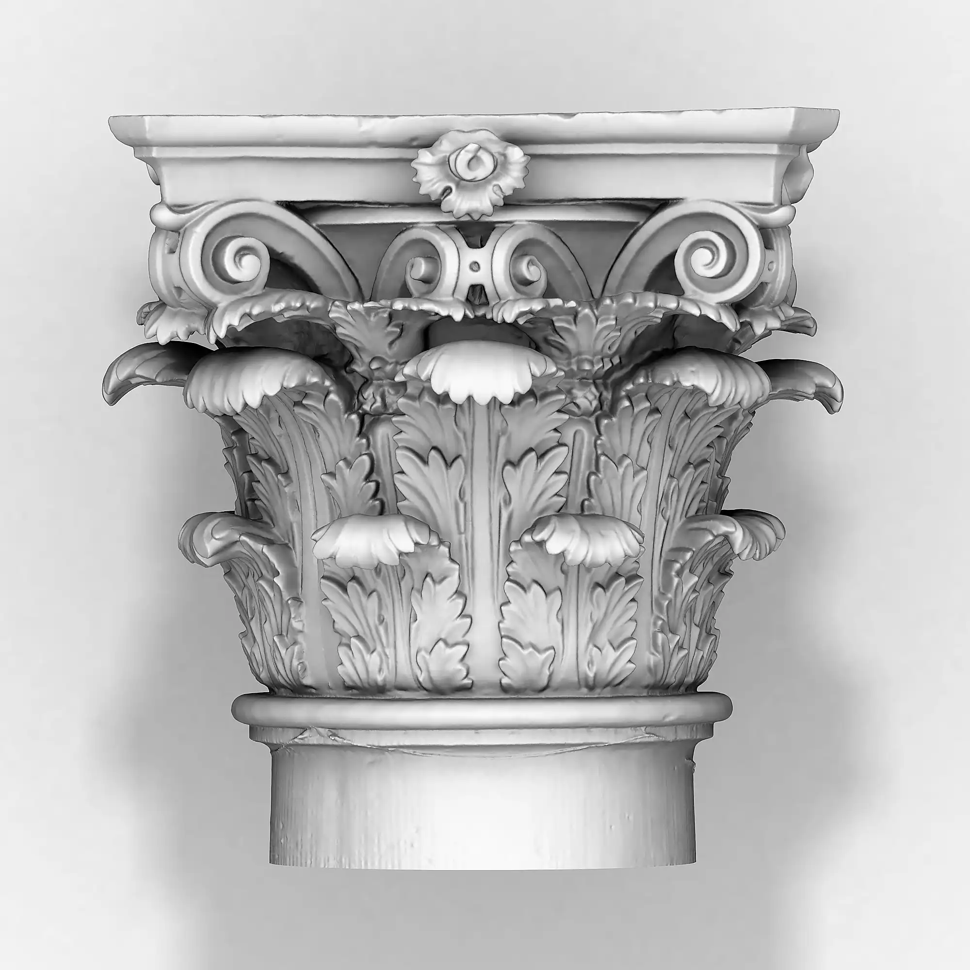 Liebknechtportal - 3D-Modell des Kapitell aus der Fassade