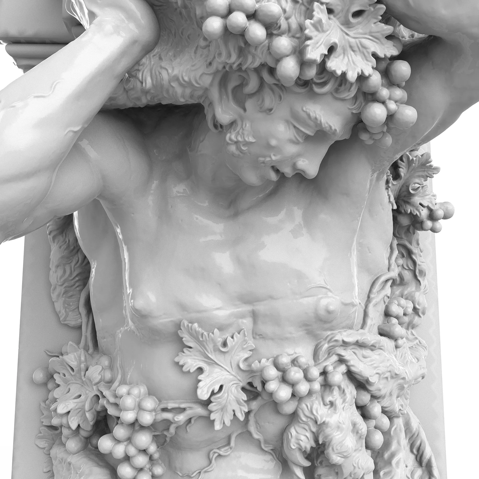 Liebknechtportal - Detail vom 3D-Modell der Herme Herbst