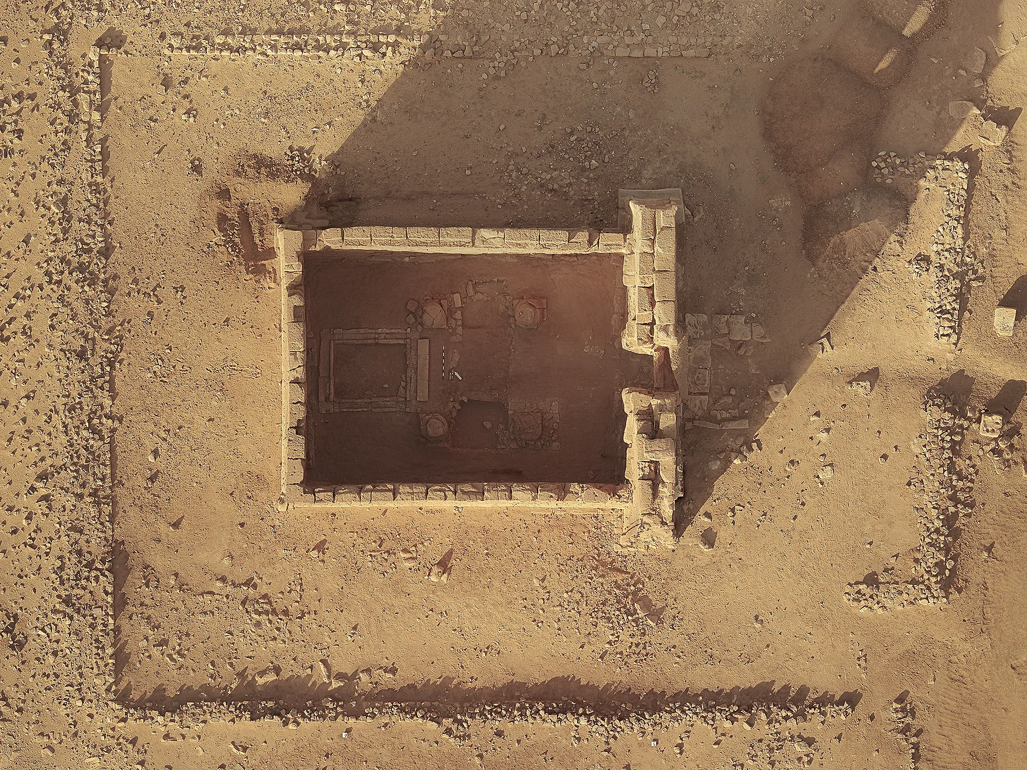 Naga Löwentempel - maßstabstreues fotorealistisches Messbild als Draufsicht