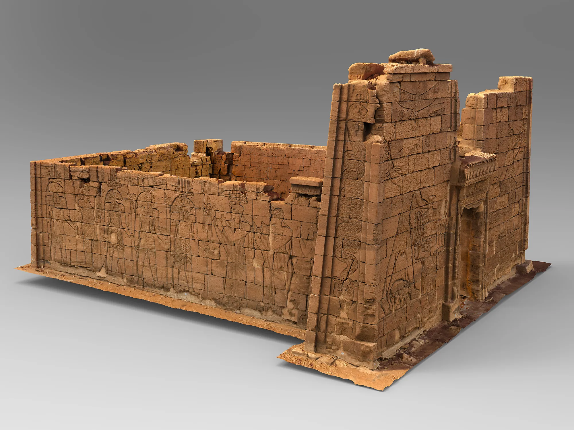 Naga Löwentempel - fotorealistisches 3D-Modell vom Löwentempel
