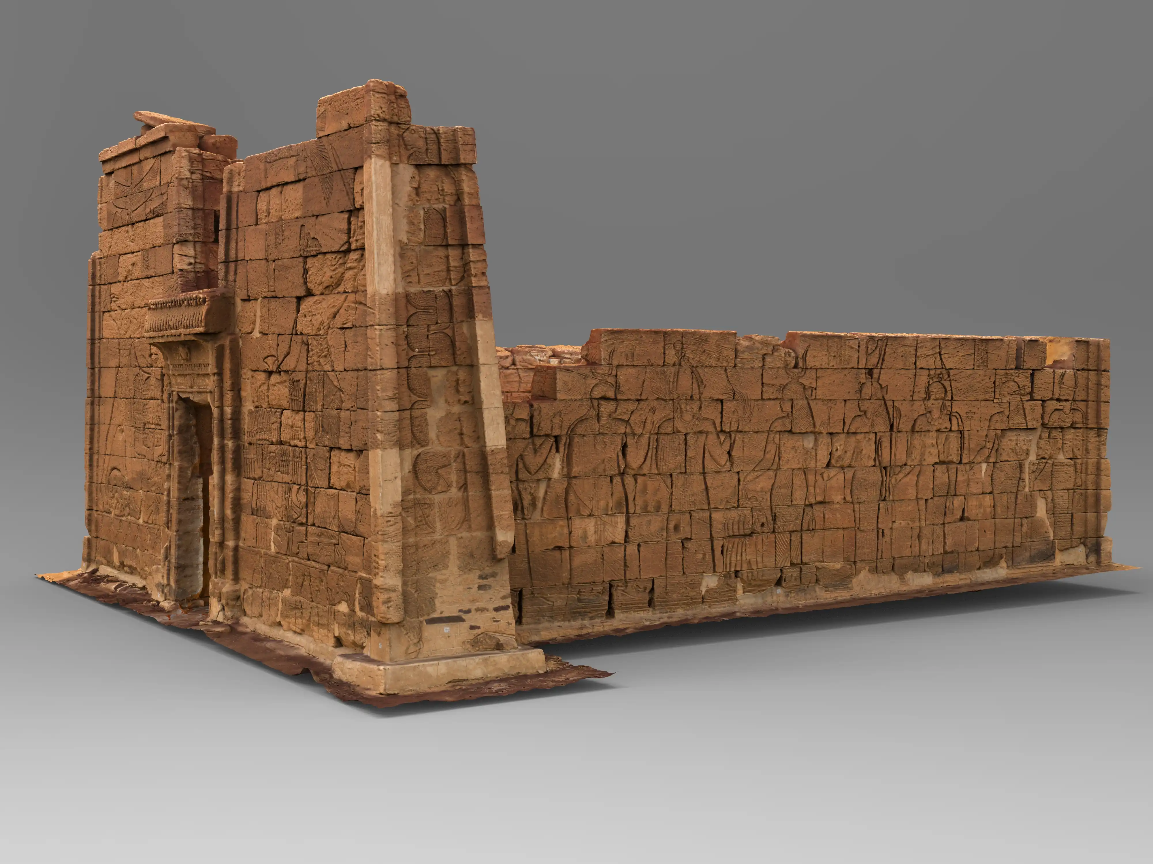 Naga Löwentempel - fotorealistisches 3D-Modell vom Löwentempel