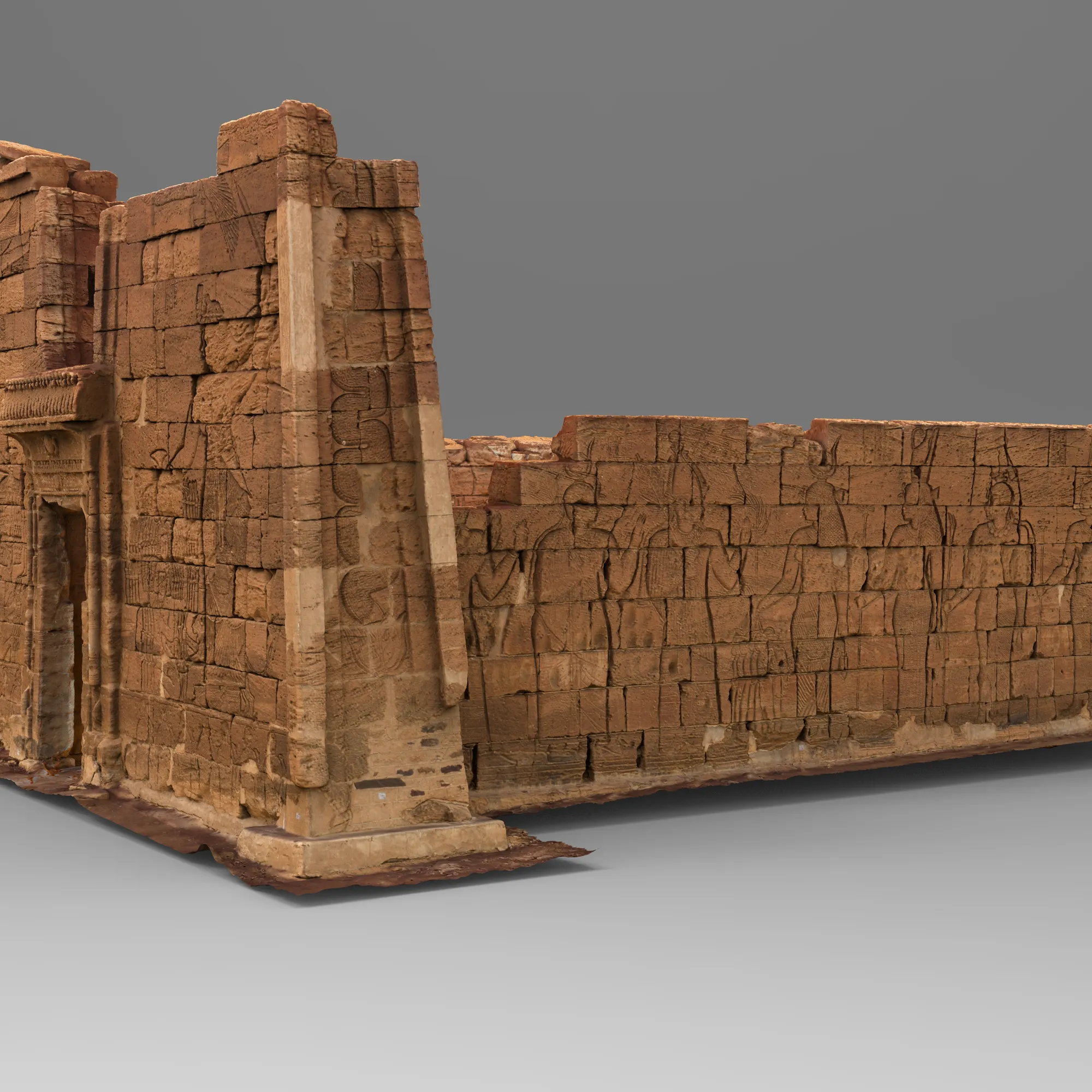 Naga Löwentempel - fotorealistisches 3D-Modell vom Löwentempel