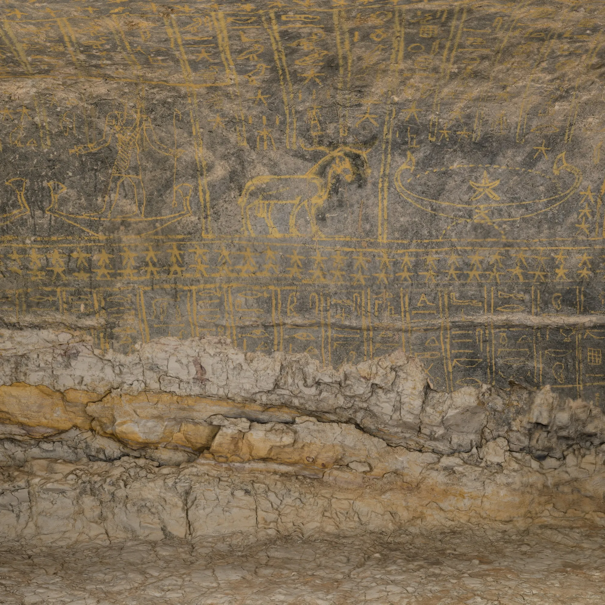Meroe (Sudan) - Ausschnitt vom fotorealistischen 3D-Modell von Grabkammer 503