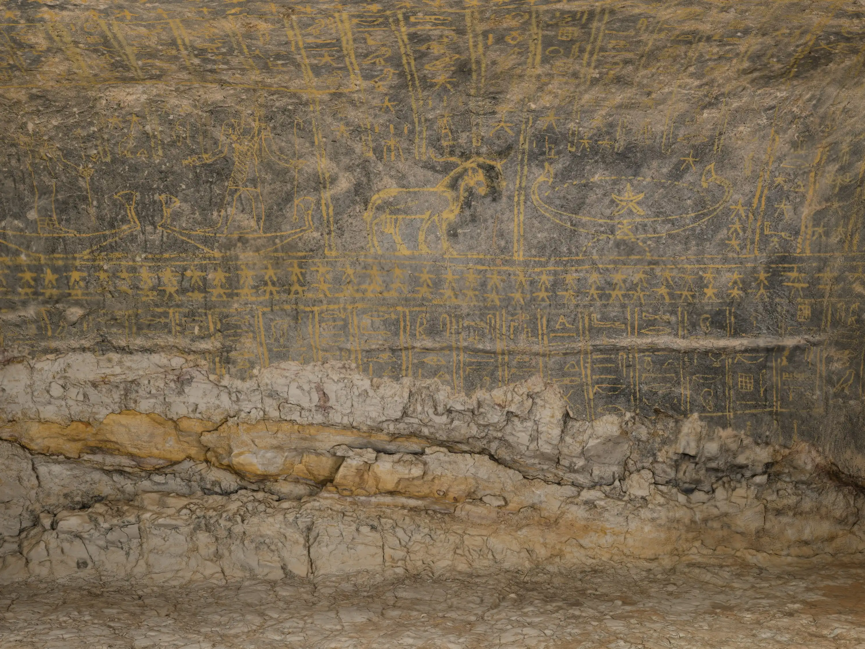 Meroe (Sudan) - Ausschnitt vom fotorealistischen 3D-Modell von Grabkammer 503