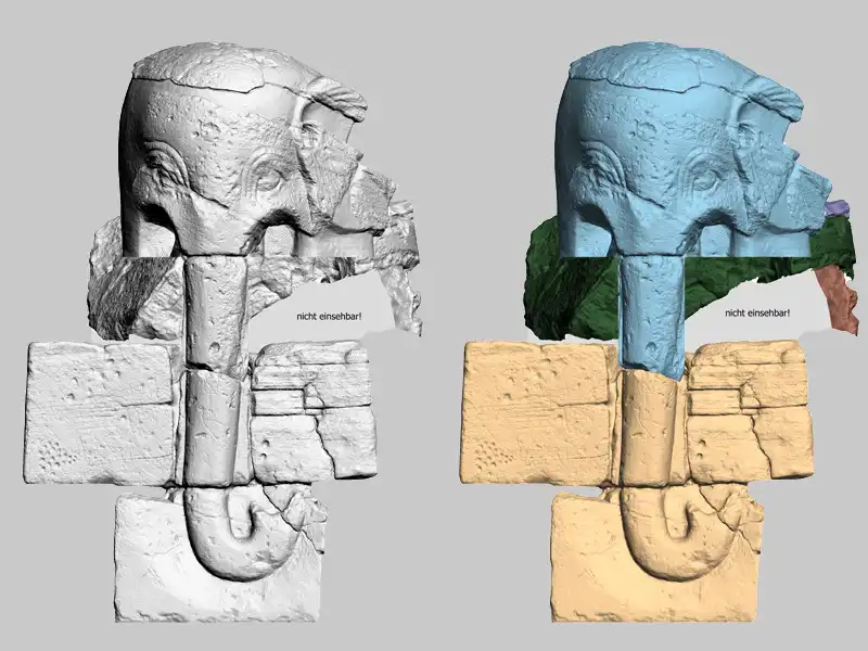 Musawwarat (Sudan) - Bestanderfassung von Bruchstücken mit anschließender 3D-Rekonstruktion