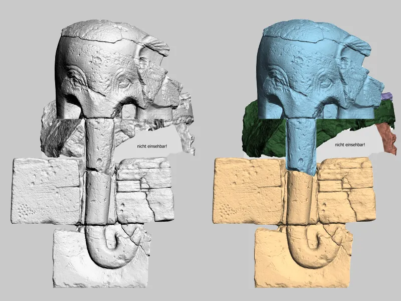 Musawwarat (Sudan) - Bestanderfassung von Bruchstücken mit anschließender 3D-Rekonstruktion