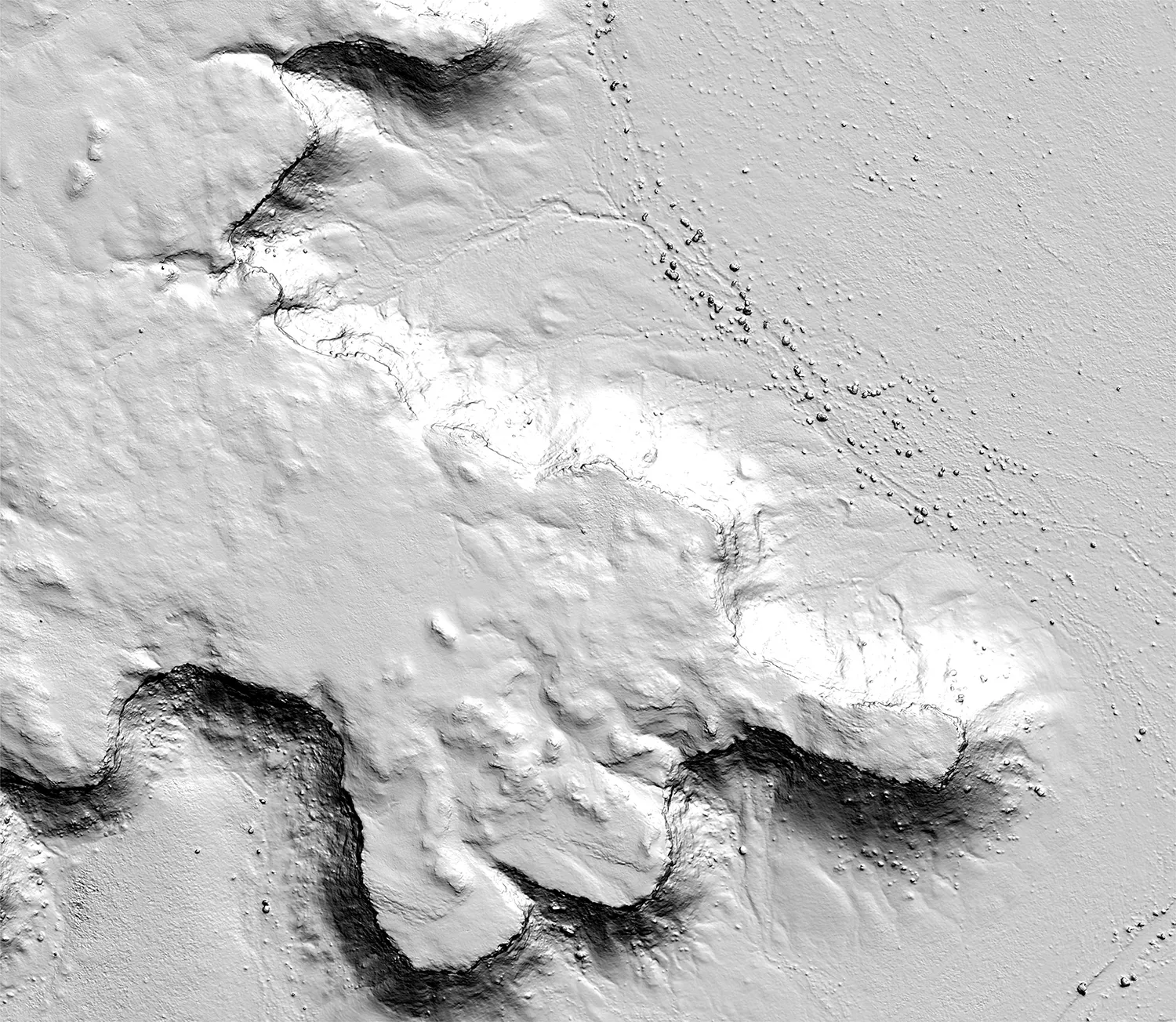 Musawwarat (Sudan) - Ausschnitt aus dem 3D-Geländemodell