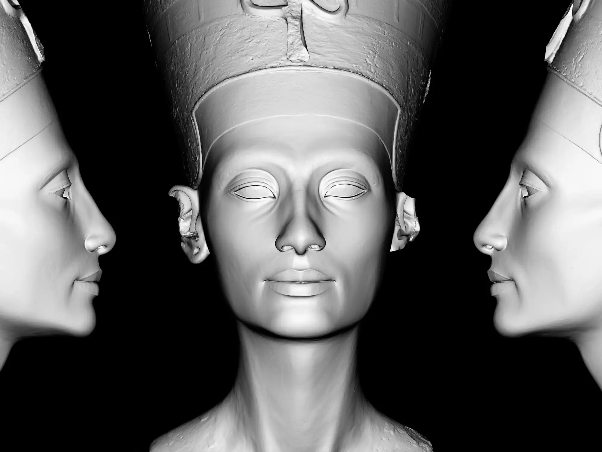Büste der Nofretete - 3D-Modell der Büste der Nofretete