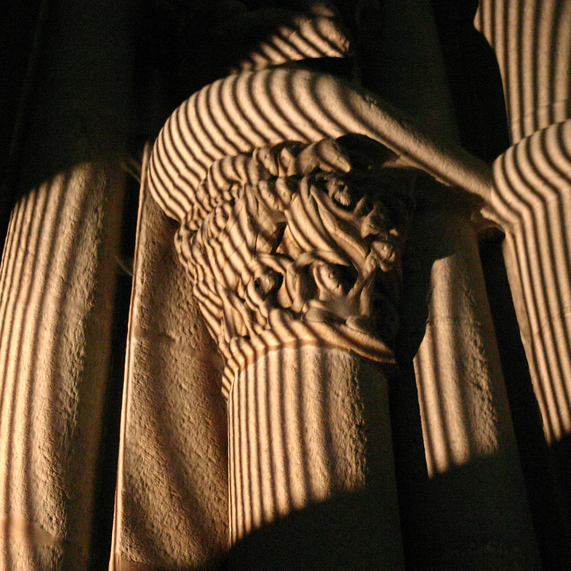 Portico de la Gloria (Spanien) - Streiflichtscannen am Portico de la Gloria