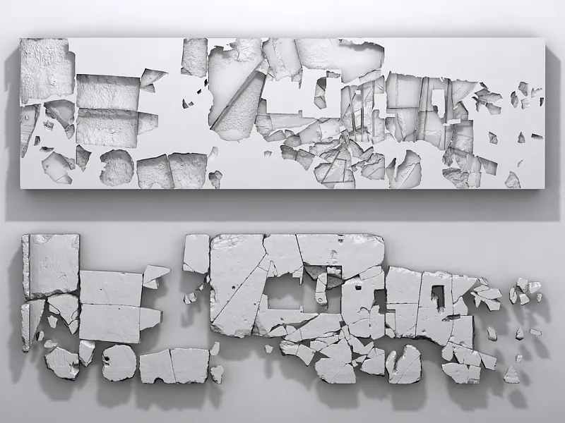 Tempelreliefs – Neues Museum Berlin - Neagtiv und Positv von Relief Jagd